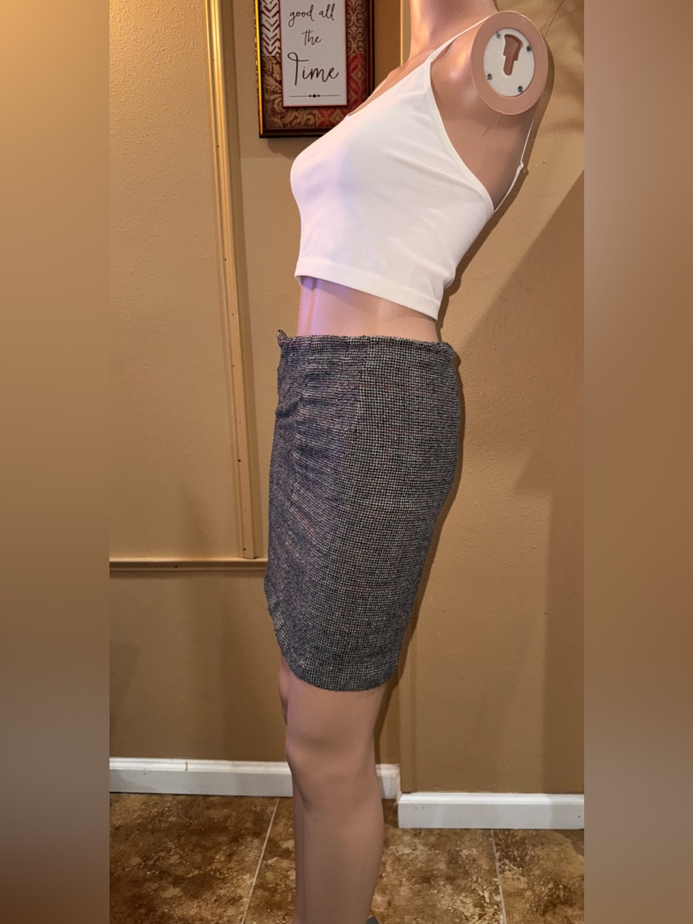 Vintage Giorgio Sant’Angelo Wool Pencil Mini Skirt 4